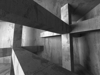 Boş karanlık odası iç