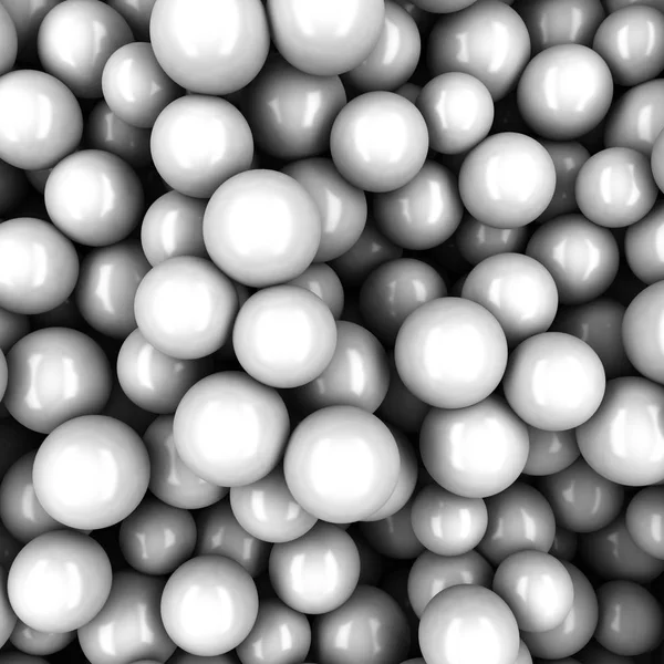 Grey glossy spheres — Stock Photo, Image