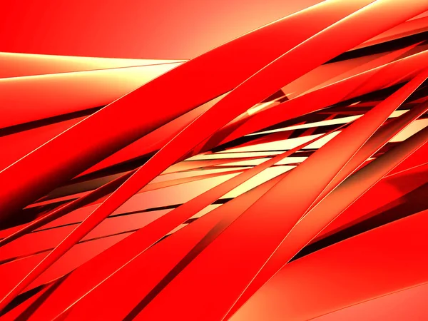 Красный изогнутый современный дизайн — стоковое фото
