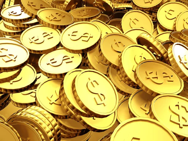 Monete d'oro dollaro — Foto Stock