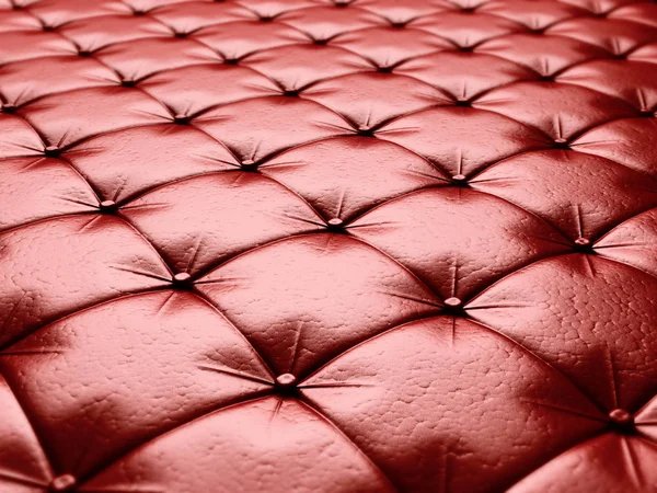 Czerwona skórzana tapicerka — Zdjęcie stockowe