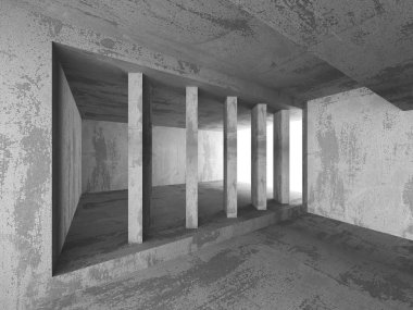 Boş karanlık odası iç