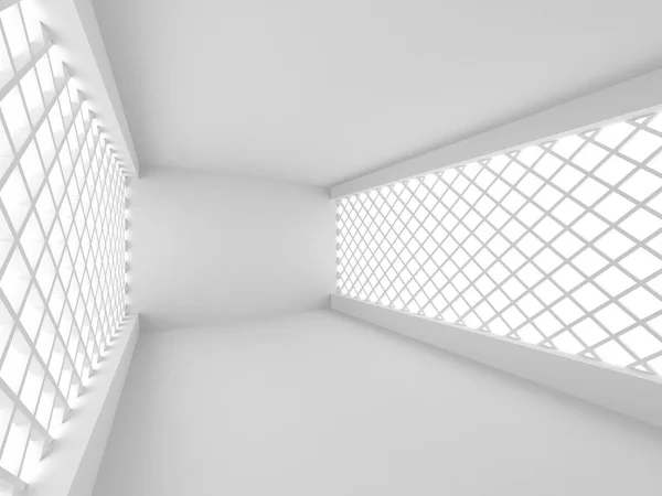 Witte het geometrische platform — Stockfoto