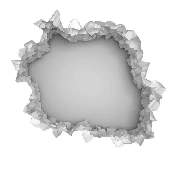 Kırık delik ile kırık duvar