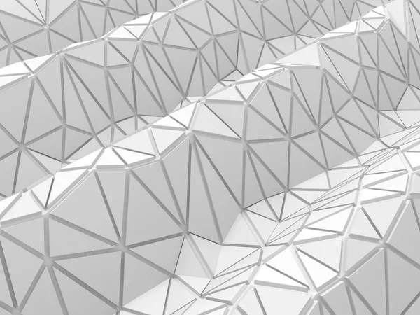 Superficie blanca poligonal —  Fotos de Stock