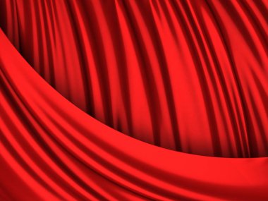 Kırmızı ipek saten kumaş 