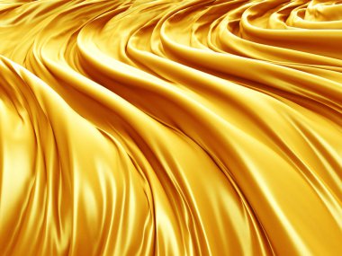 Lüks altın ipek saten kumaş 