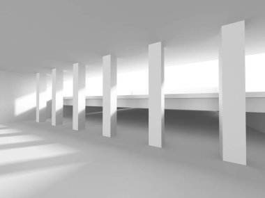 Modern beyaz mimari arka plan