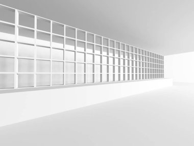 Beyaz mimari geometrik arka plan