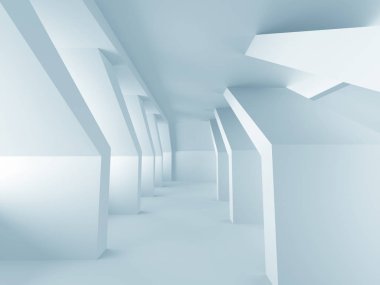 Beyaz mimari geometrik arka plan