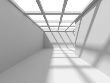 Beyaz mimari geometrik arka plan