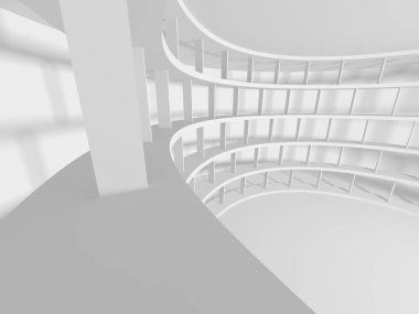 Beyaz mimari geometrik arka plan