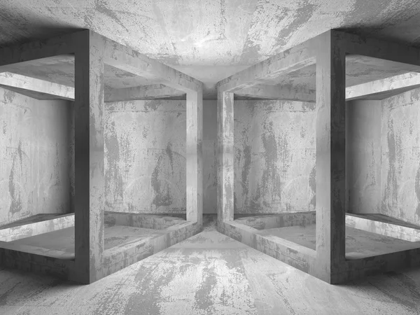 콘크리트 방 인테리어 건축 — 스톡 사진