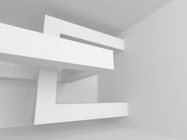 Beyaz mimari tasarım arka plan