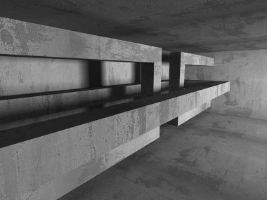 Karanlık Bodrum boş odası iç. 