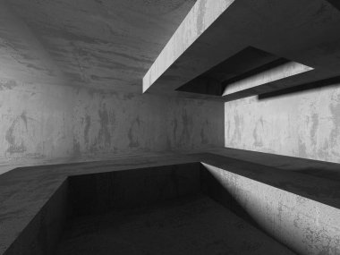 Beton mimari koyu arka plan