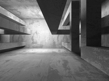 Karanlık Bodrum boş odası iç. 