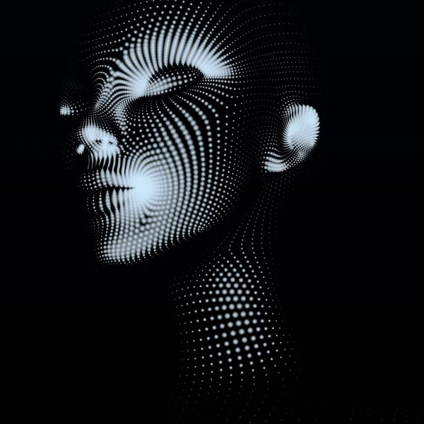Abstract portrait of girl — Stock Photo, Image