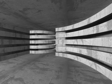 Karanlık Bodrum boş odası iç.