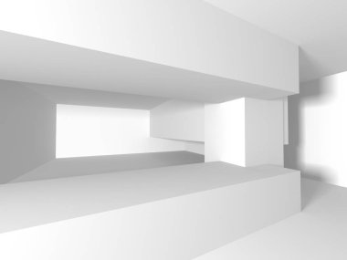 Beyaz mimari geometrik arka plan