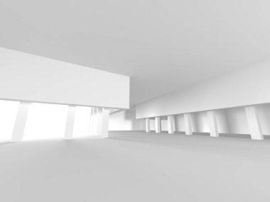 Modern beyaz mimari arka plan