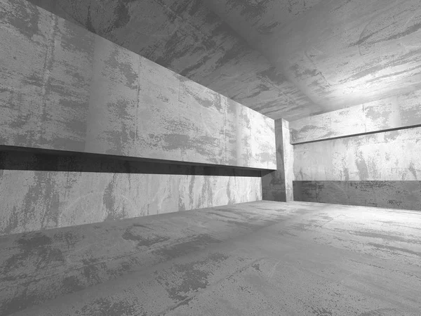 Σκοτεινό υπόγειο εσωτερικό άδειο δωμάτιο. — Φωτογραφία Αρχείου