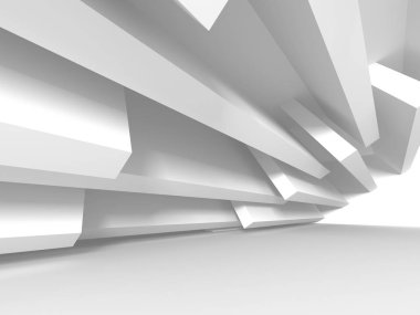 Beyaz mimari geometrik arka plan