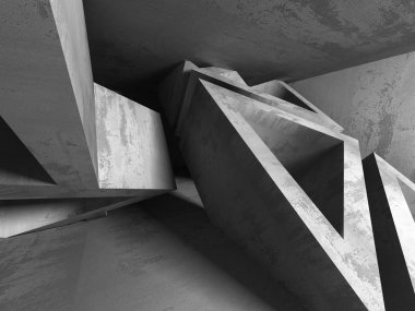 Karanlık Bodrum boş odası iç.