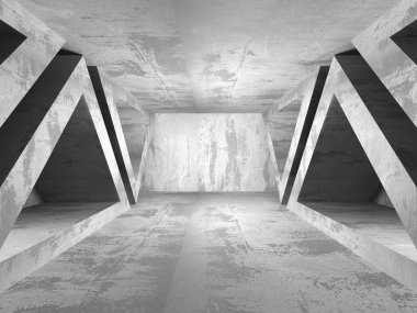 Soyut boş karanlık oda