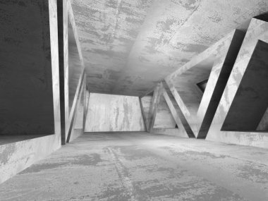 Karanlık Bodrum boş odası iç.