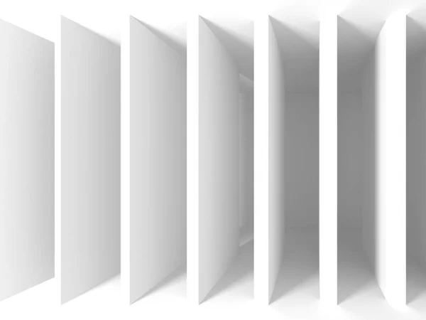 Abstrakte weiße Architektur geometrischer Hintergrund — Stockfoto