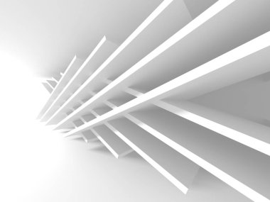 Beyaz mimari geometrik arka plan