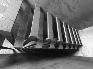 Beton mimari koyu arka plan