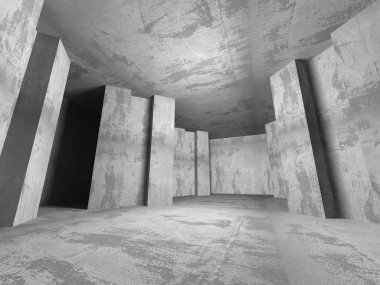 Karanlık Bodrum boş odası iç. 