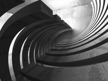 Karanlık Bodrum boş odası iç. 