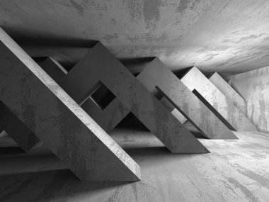 Karanlık Bodrum boş odası iç. 