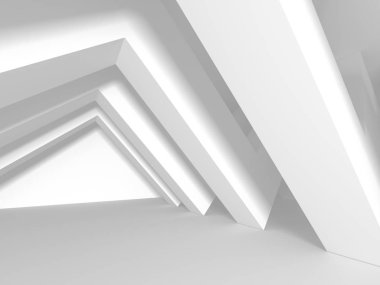 Beyaz mimari geometrik arka plan