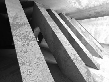 Soyut boş karanlık oda