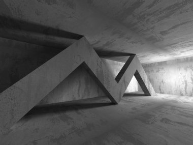 Karanlık Bodrum boş odası iç. 