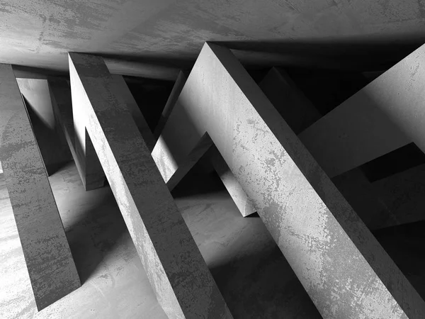 Abstract geometrische betonnen architectuur achtergrond — Stockfoto