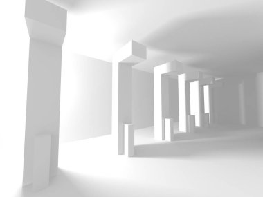 Beyaz mimari geometrik arka plan