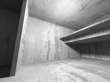 Beton mimari koyu arka plan