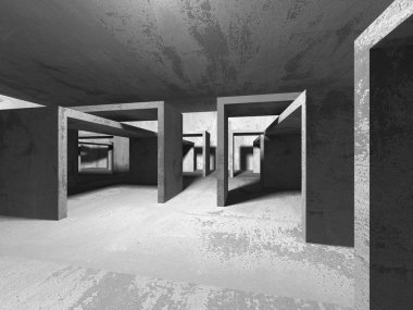 Karanlık Bodrum boş odası iç. 