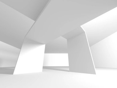 Beyaz mimari geometrik arka plan