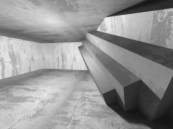 Sala de concreto arquitetura interior — Fotografia de Stock