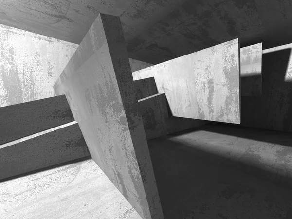 Архітектура інтер'єру бетонної кімнати — стокове фото