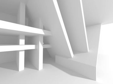 Beyaz mimari tasarım arka plan