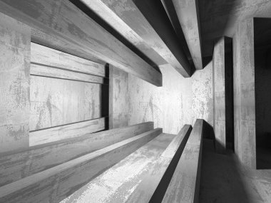 Karanlık Bodrum boş odası iç. 