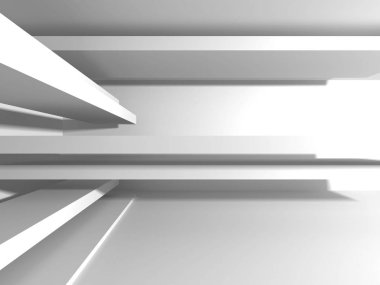 Beyaz mimari geometrik arka plan