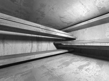 Beton mimari koyu arka plan